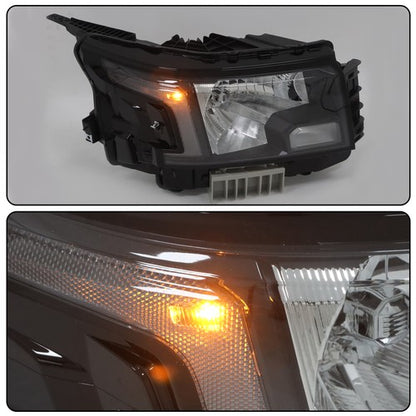 Solid Spare For Nissan Frontier 2022-2023 Left+Right Headlight Replacement Halogen Housing