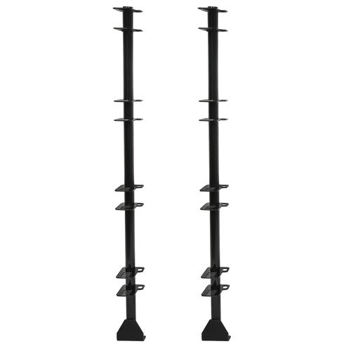Solid Spare Set of 4-Place Lockable Weeder Trimmer Rack Holders For Enclosed or Open Trailer
