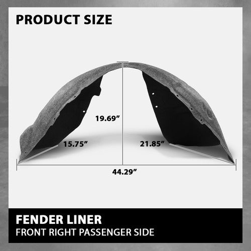 Solid Spare Front Fender Liner Splash Shield Right Fit For 2015-2019 Lincoln MKC EJ7Z16103B