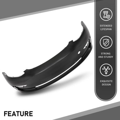 Solid Spare Fit For 2017-2023 Tesla Model 3 Front Bumper Cover w/ Tow Hook Hole 1084168S0E