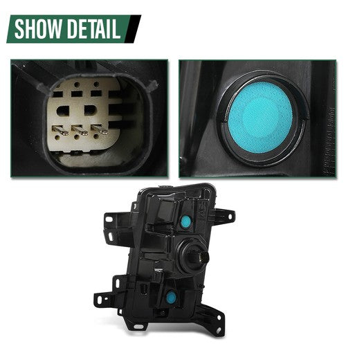 Solid Spare Fit For 2017-2020 Cadillac XT5 LED DRL Cornering Lamp Fog Light Left+Right Side