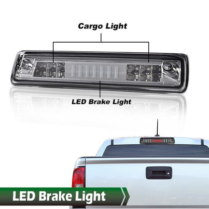Solid Spare Fit For 15-18 Colorado Canyon Smoke/Chrome LED 3rd Brake Light Cargo Lamp