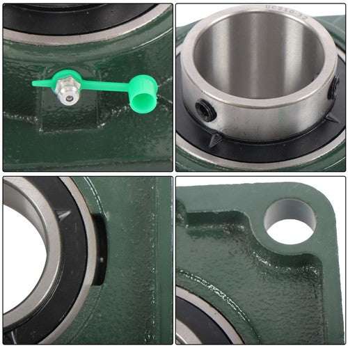 Solid Spare 10pcs UCF210-32 Pillow Block Flange Bearing 2" Bore 4-Bolt Self-Aligning