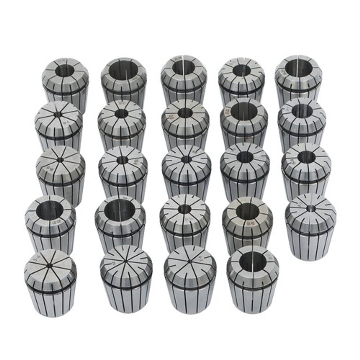 Solid Spare Collet Sets Collet Chuck 24PCs ER40 Workholding Collets 3-25 mm for Milling 40CR