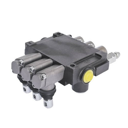 Solid Spare New 3 Spool Hydraulic Control Valve Double Acting 13 GPM 3600 PSI SAE Ports