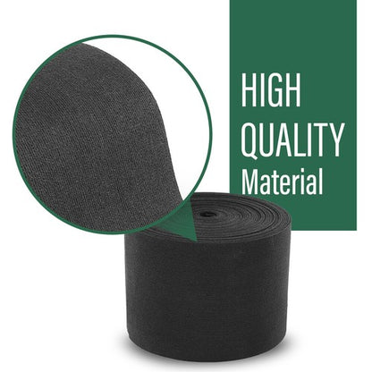 Solid Spare 12" x 100' Ribbed Bunk Carpet / Marine Boat Trailer Runners / Outdoor - Black