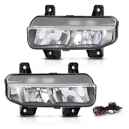 Solid Spare Fit For 2019-2022 Ram 1500 2500 3500 LED Fog Lights Driving Lamps Left+Right