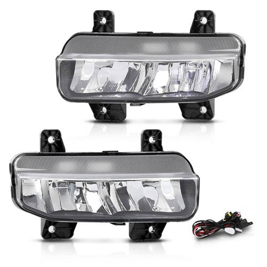 Solid Spare Fit For 2019-2022 Ram 1500 2500 3500 LED Fog Lights Driving Lamps Left+Right