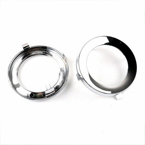 For 2009-2013 Subaru Forester Pair Front Chrome Fog Light Trim Fog Lamp Cover