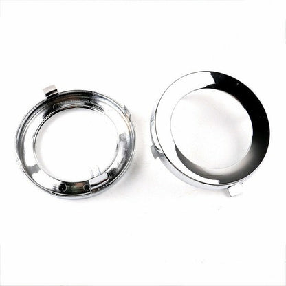 For 2009-2013 Subaru Forester Pair Front Chrome Fog Light Trim Fog Lamp Cover