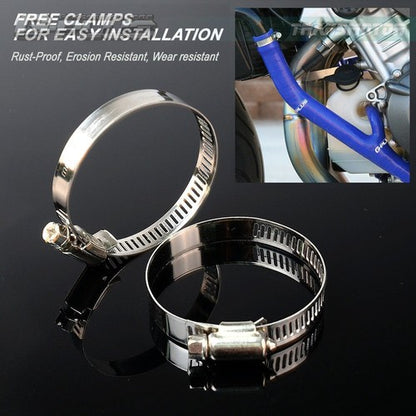 Solid Spare Blue Silicone Radiator Hose Fit For KTM 250SXS 250SX 250EXC 2003-2006 2005 2004
