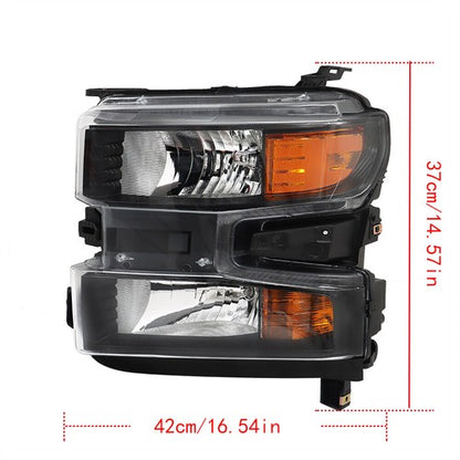 Solid Spare Left Headlight Halogen For Chevy Silverado 1500 2019-21 Tail Lights Left+Right