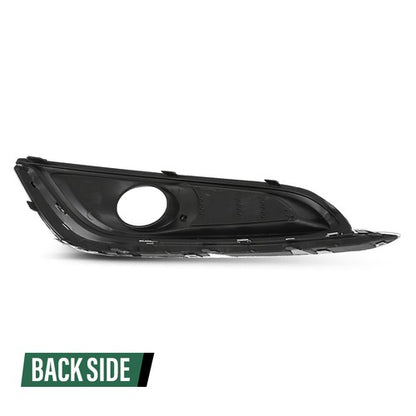 Solid Spare Fit For 2014-2017 Buick Regal Fog Light Bezel Lamp Cover w/ Chrome Trim Left