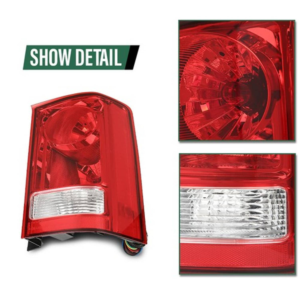 Solid Spare Fit For 2009-2015 Honda Pilot Tail Light Brake Lamp Assembly w/ Bulb Right Side