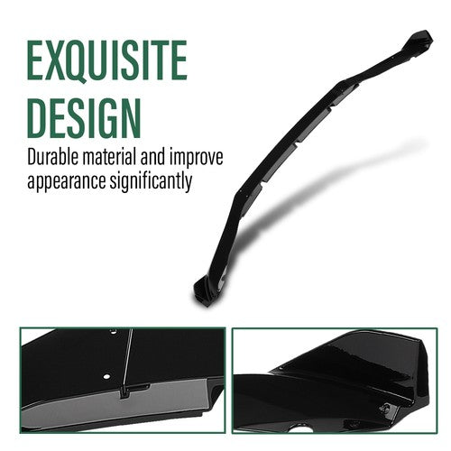 Solid Spare Fit For 19-23 BMW X5 G05 M Sport GT Style Front Bumper Lip Splitter Glossy Black