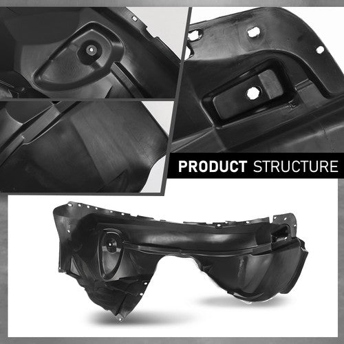 Solid Spare Front Fender Liner Splash Shield Left Fit For 2015-2019 Ford Escape FO1248161