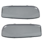 Solid Spare Fit For 1999-2007 GMC Sierra/Yukon Left+Right Headlight Replacement Lens Smoke