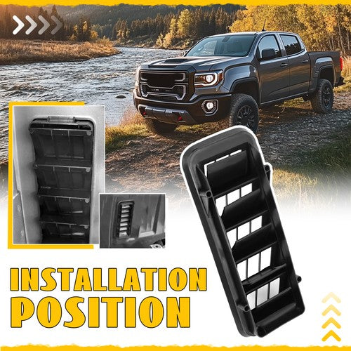 Solid Spare Back Panel Air Vent Grille Relief For 1999-2021 Chevy Silverado GMC Sierra