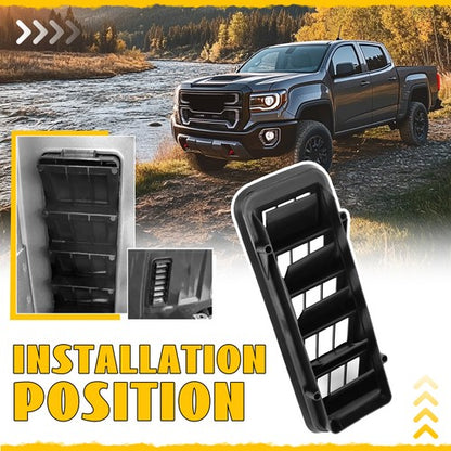 Solid Spare Back Panel Air Vent Grille Relief For 1999-2021 Chevy Silverado GMC Sierra