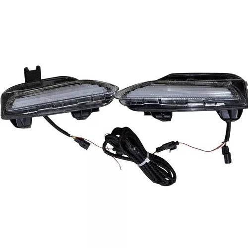 4PCS LED Double Color Fog LIghts & Turn Signal Lights For 2014-2020 Infiniti Q50