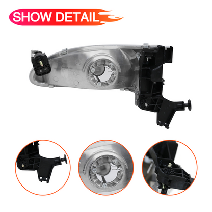 Fit For 1998-2000 Toyota Corolla CE VE LE 1.8L Chrome Headlights Driver Side LH