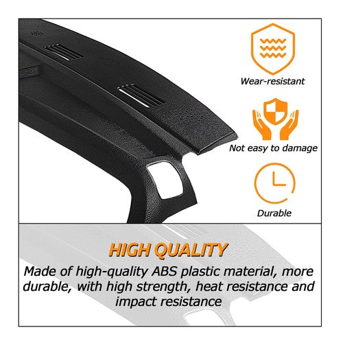 Solid Spare One Piece Molded Dash Cover For 02-05 Dodge Ram 1500 2500 3500 in Textured Black