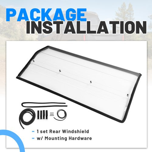 Solid Spare Clear Rear Windshield for Can-Am Commander 700 Max 1000R DPS/XT/XMR 2021-25 ATV