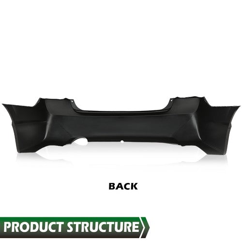 Solid Spare Rear Bumper Cover Fit For 2006-2011 Honda Civic Sedan 4-Door Replacement