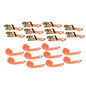 Solid Spare 10 Pack 1.5" x 20' 4000lbs Ratchet Straps W/ J Hook Heavy Duty Orange Tie Downs