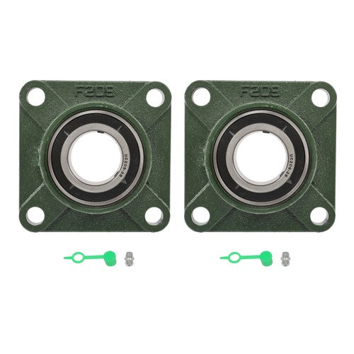 Solid Spare 2PCS UCF209-28 with seat bearing 1-3/4" Bore 4 Bolt Solid Base Self-Aligning ?