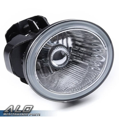 Solid Spare Fit For Murano 2003-2005 Chrome Housing Clear Lens Front Fog Light Pair Set