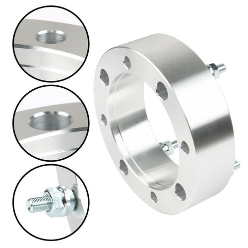 Solid Spare New For Polaris Ranger RZR Sportsman Silver 2" 4x156 Wheel Spacers 3/8"-24