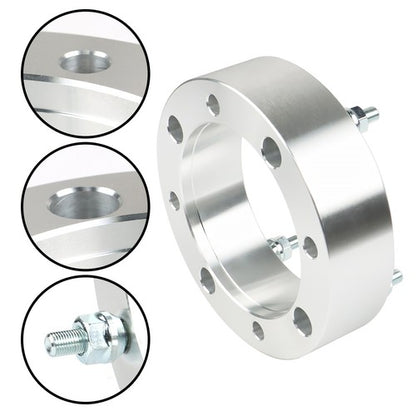 Solid Spare New For Polaris Ranger RZR Sportsman Silver 2" 4x156 Wheel Spacers 3/8"-24