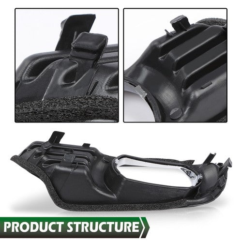 Solid Spare Fit For 07-09 Toyota Camry Front Bumper Fog Light Bezel Lamp Trim Left+Right