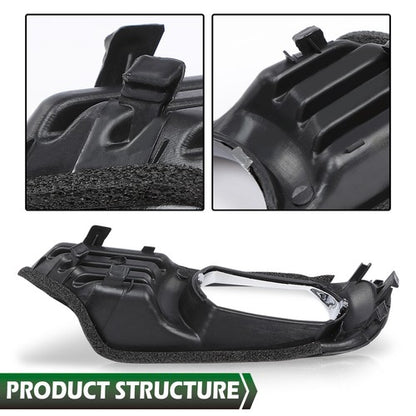 Solid Spare Fit For 07-09 Toyota Camry Front Bumper Fog Light Bezel Lamp Trim Left+Right
