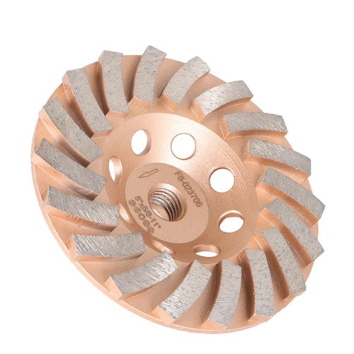 Solid Spare Grinding Wheels 5 Inch Diameter 18 Turbo Diamond Segments 5/8"-11 Arbor