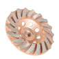 Solid Spare Grinding Wheels 5 Inch Diameter 18 Turbo Diamond Segments 5/8"-11 Arbor