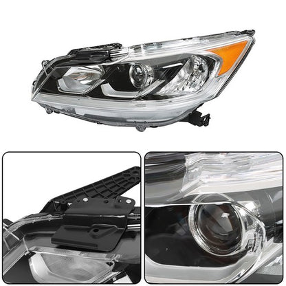 Solid Spare W/LED DRL RH+LH For Honda Accord EX/EX-L/Sport Sedan 2016-17 Headlights Assembly
