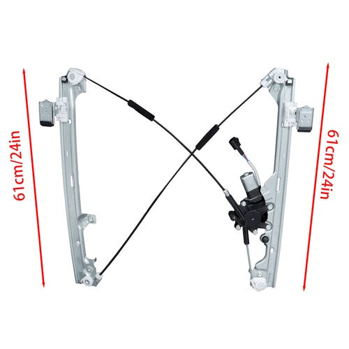 Solid Spare For Chevy Silverado 1500 2500 99-07 741-644 Power Window Regulator with Motor