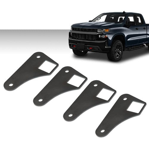 Solid Spare Parallel 4 Link Tabs 2" Square Tubing Air Ride Brackets Ladder Bar Mounting