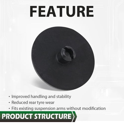 Solid Spare 12pcs 2" Leaf Spring End Tip Pad Anti Squeak Insert Cushion Plastic Silencer