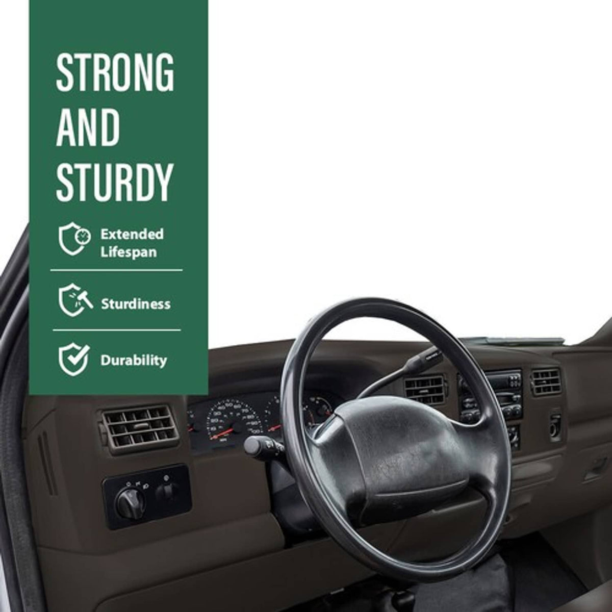 Solid Spare Dash Cluster Radio Bezel Trim Panel Brown Fit For 1999-2004 Ford F250 F350