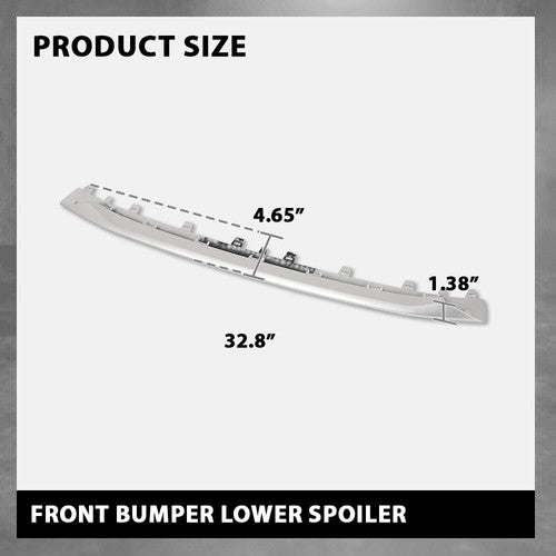 Solid Spare Fit For 15-18 Audi S8 A8 S-line Front Bumper Cover Lower Spoiler Molding Trim