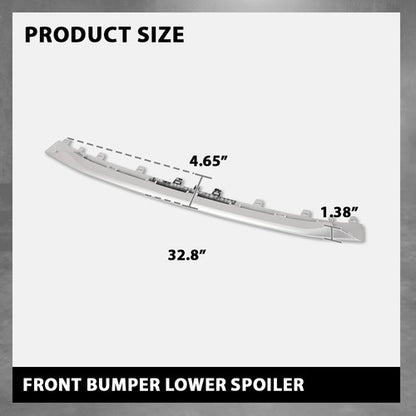 Solid Spare Fit For 15-18 Audi S8 A8 S-line Front Bumper Cover Lower Spoiler Molding Trim