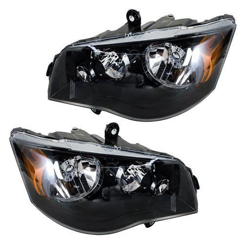 Solid Spare RH+LH For dodge Grand Caravan 2008-16 Town&Country 2011-2018 Headlights Halogen