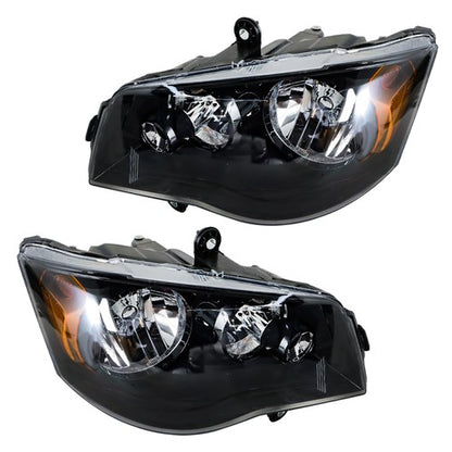 Solid Spare RH+LH For dodge Grand Caravan 2008-16 Town&Country 2011-2018 Headlights Halogen