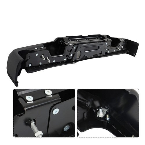 Solid Spare For Ford F250 F350 2017-2022 New Rear Step Bumper Super Duty w/o Sensor Holes