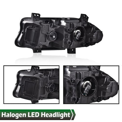 Solid Spare Fit For Dodge Charger 2015-2023 LED DRL Projector Headlight Right Passenger Side