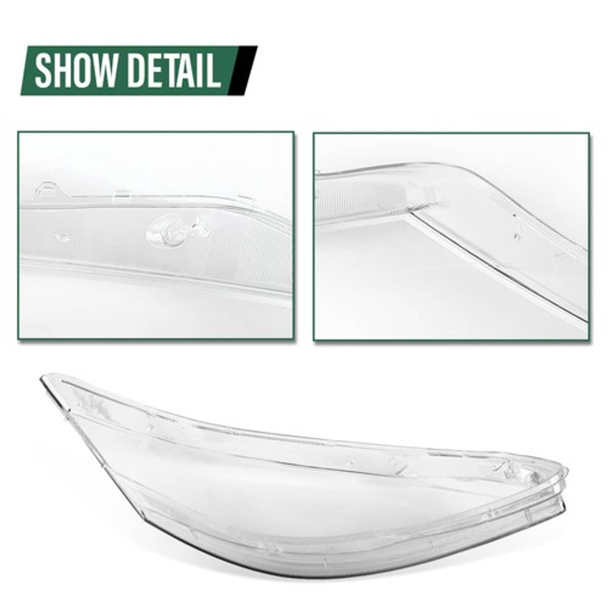 Solid Spare Fit For 10-13 Mercedes-Benz S Class W221 Headlight Replacement Lens Left & Right