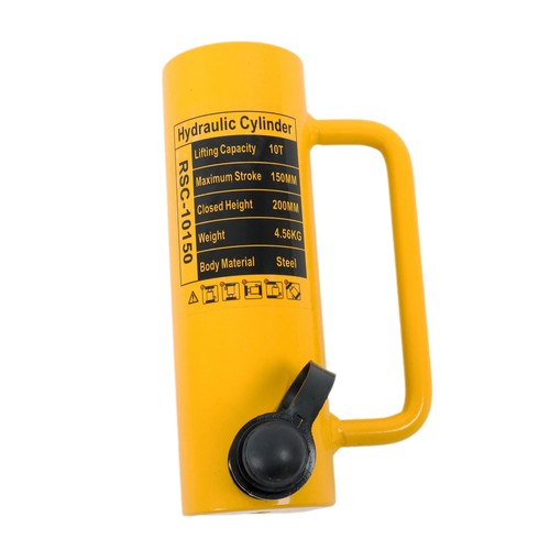 Solid Spare 10 Ton Hydraulic Cylinder Ram Single Acting 6" Stroke Lifting Jack Ram